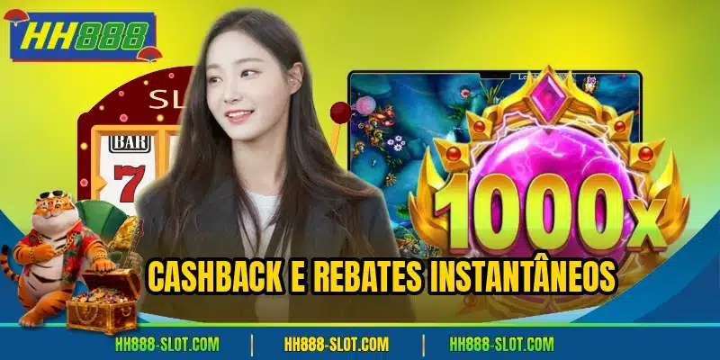Cashback e rebates instantâneos
