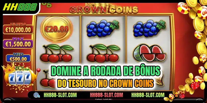 Domine a rodada de bônus do tesouro no Crown Coins