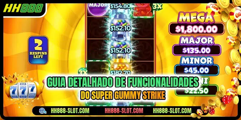 Guia detalhado de funcionalidades do super gummy strike