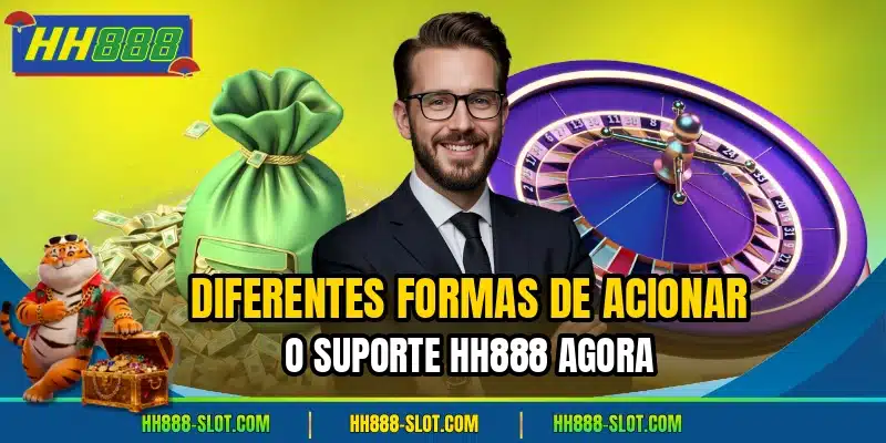 Diferentes formas de acionar o suporte hh888 agora